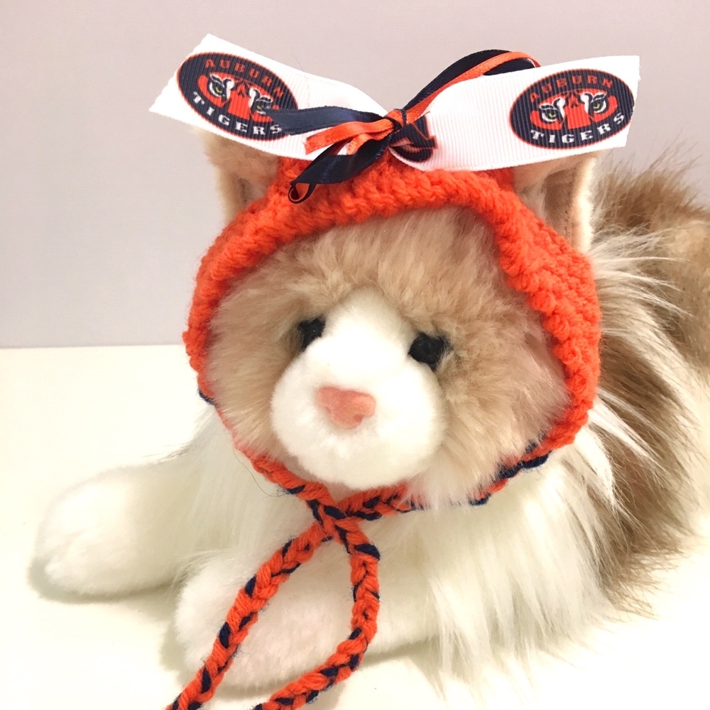 Auburn University TIGERS Handmade Cat Hat *NEW*